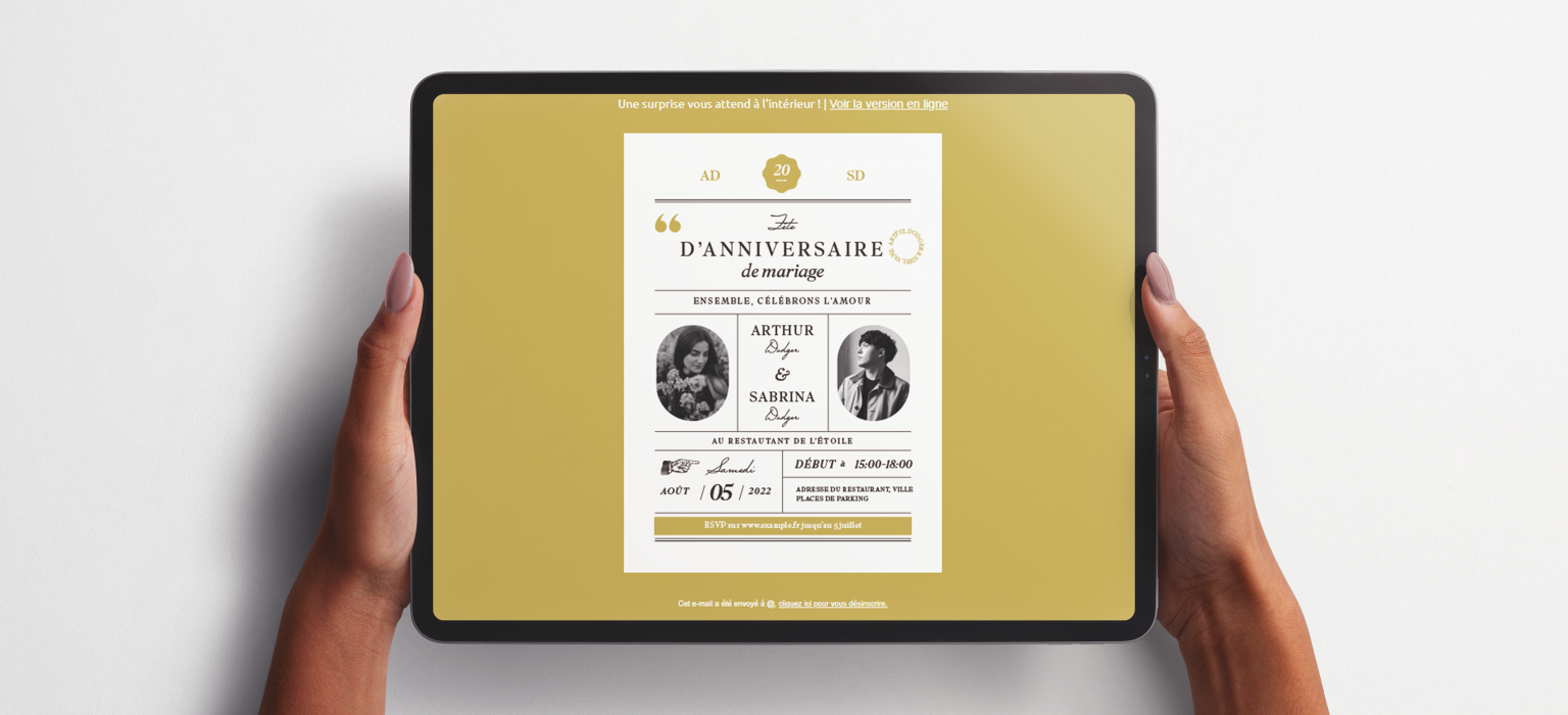 Invitation digitale